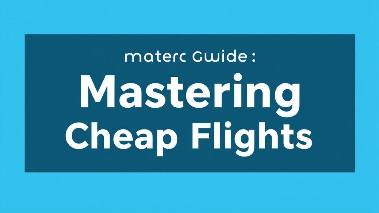 Ultimate Guide on Scoring Deals: Mastering Cheap Flights