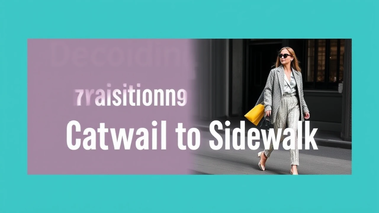 Decoding Fashion: Transitioning from Catwalk to Sidewalk