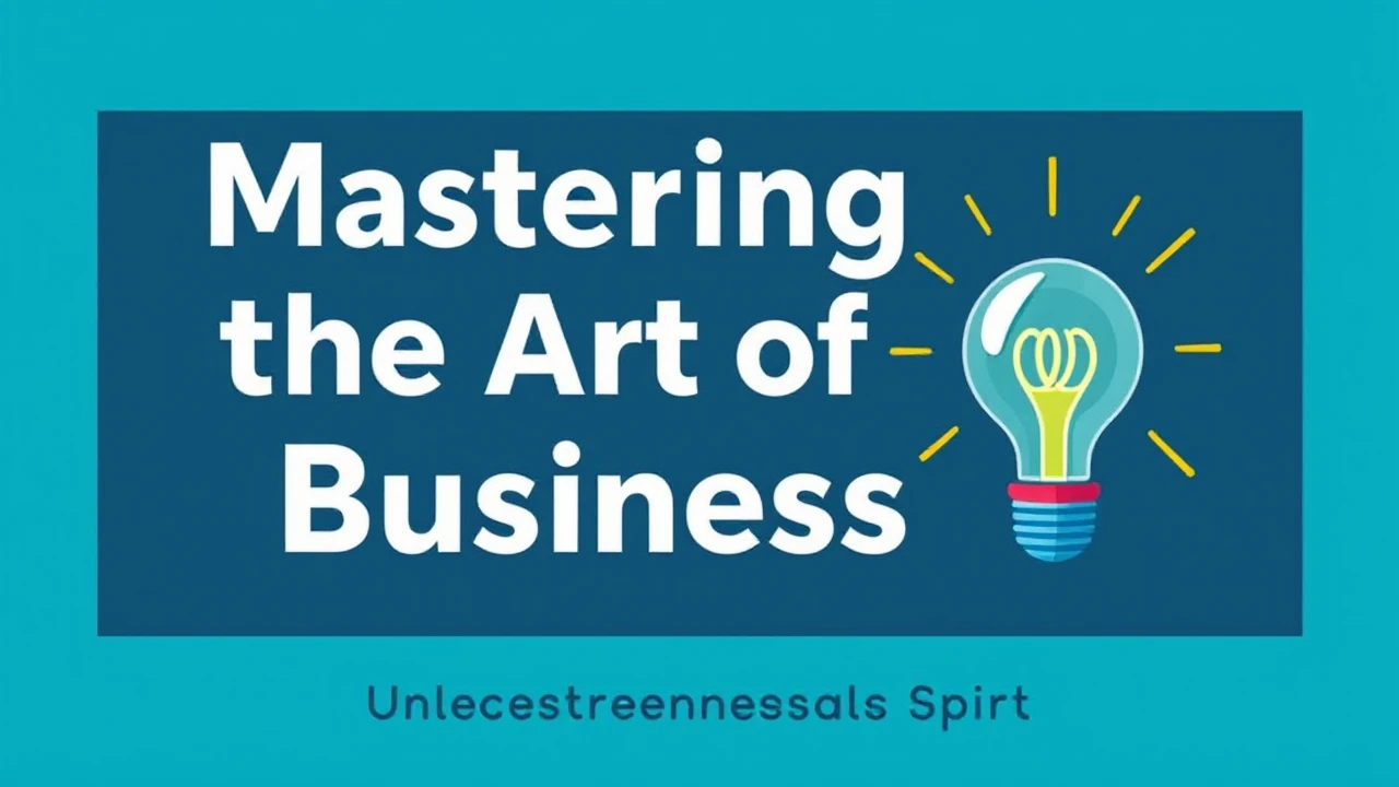 Mastering the Art of Business: Unleashing Your Entrepreneurial Spirit