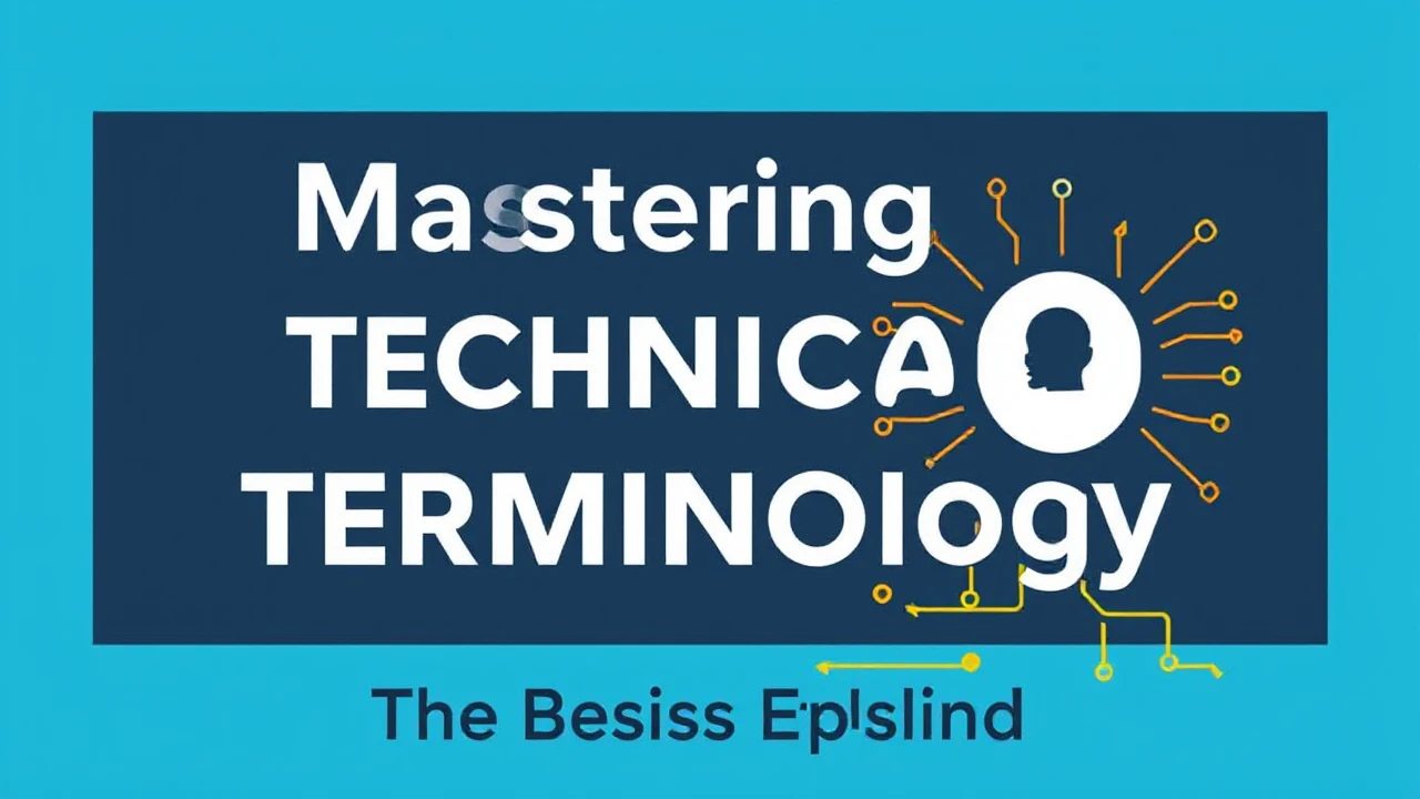 Mastering Technical Terminology: The Basics Explained
