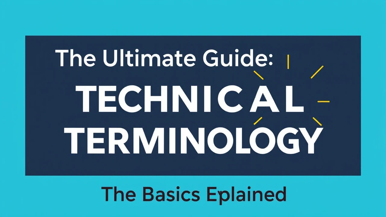 The Ultimate Guide Technical Terminology: The Basics Explained