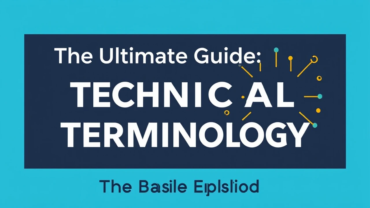 The Ultimate Guide Technical Terminology: The Basics Explained