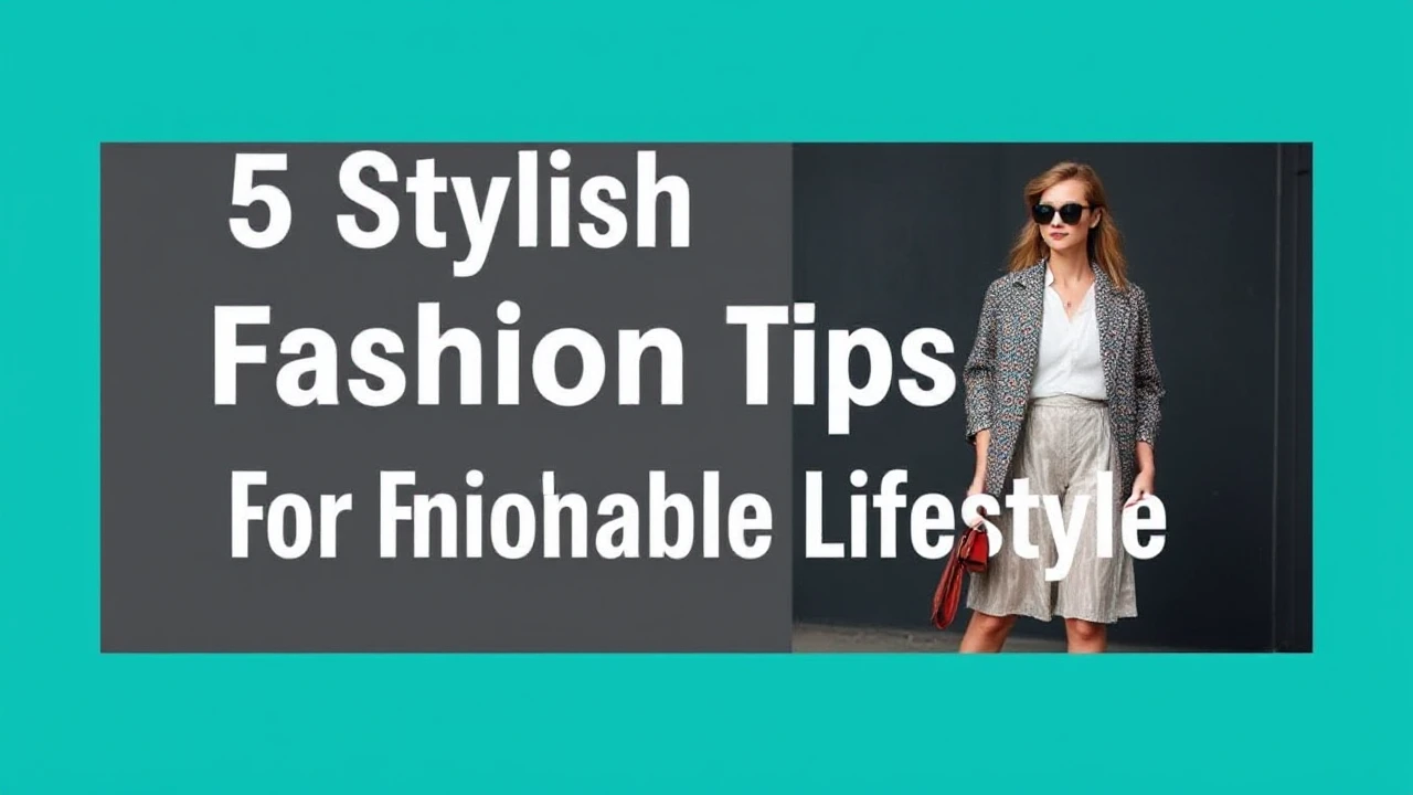 5 Stylish Fashion Tips for a Fashionable Lifestyle