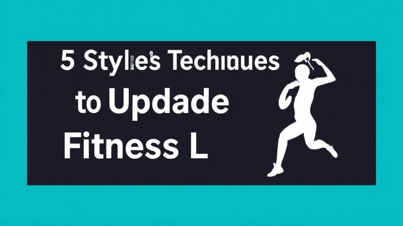 5 Stylish Techniques to Upgrade Your Fitness Lifestyle