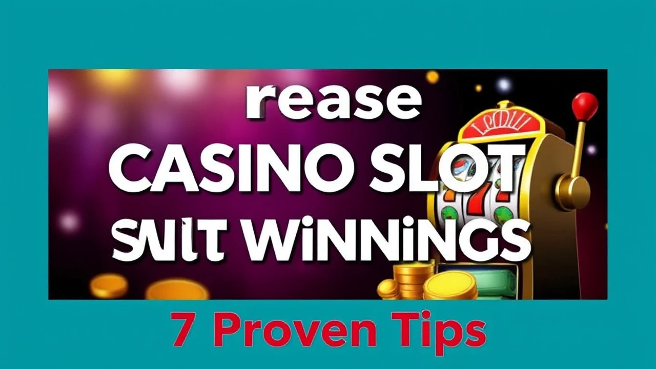 Increase Your Casino Slot Winnings: 7 Proven Tips