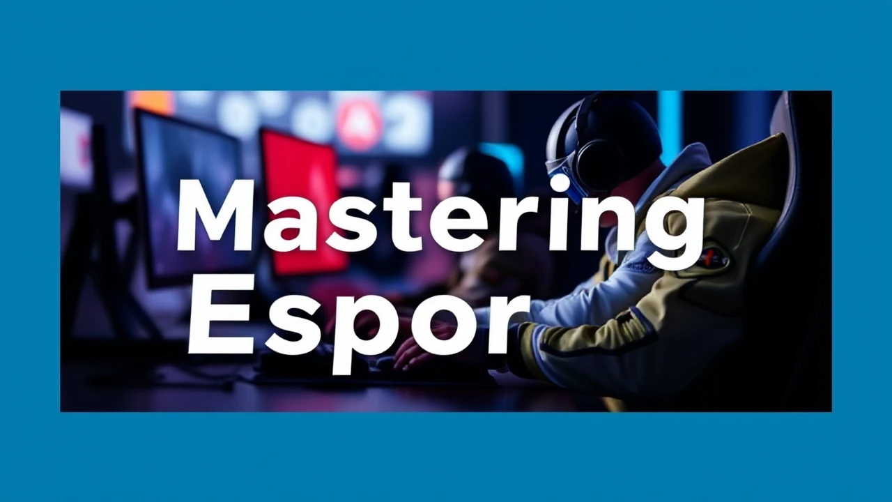 Mastering Esports: Novice's Guide to High-Level Gaming