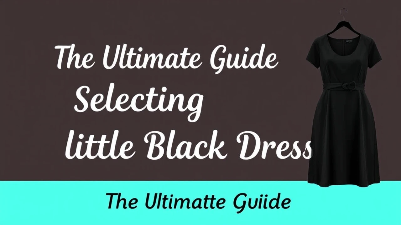The Ultimate Guide of Selecting the Ultimate Little Black Dress