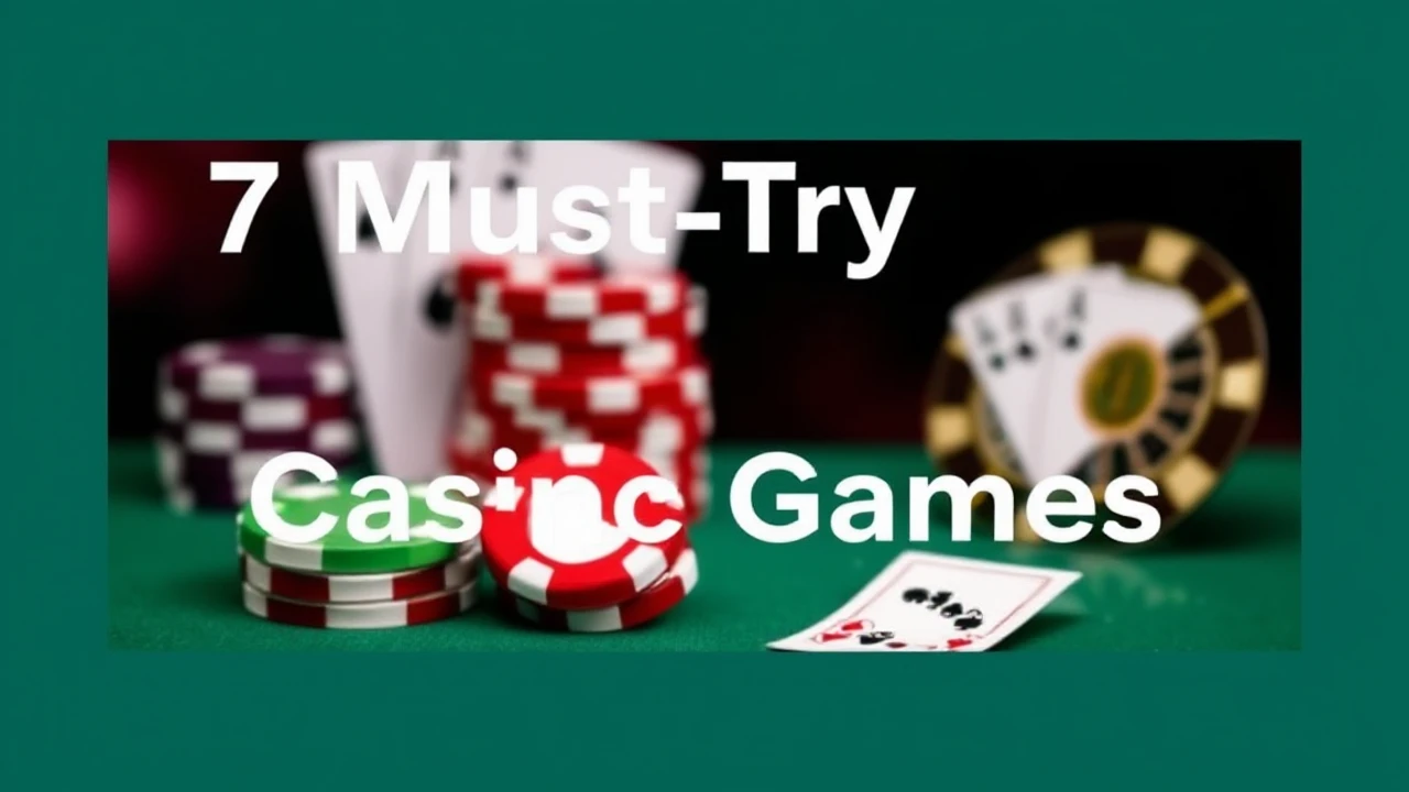 A Comprehensive Overview to 7 Must-Try Casino Games for Beginners