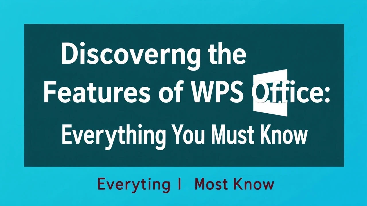 Discovering the Features of WPS Office: Everything You Must Know