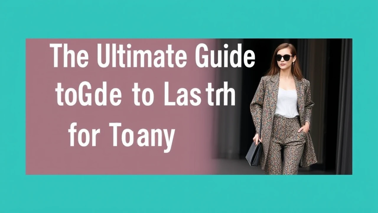 The Ultimate Guide to Latest Fashion for Today's Woman