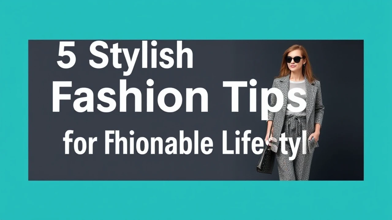 5 Stylish Fashion Tips for a Fashionable Lifestyle