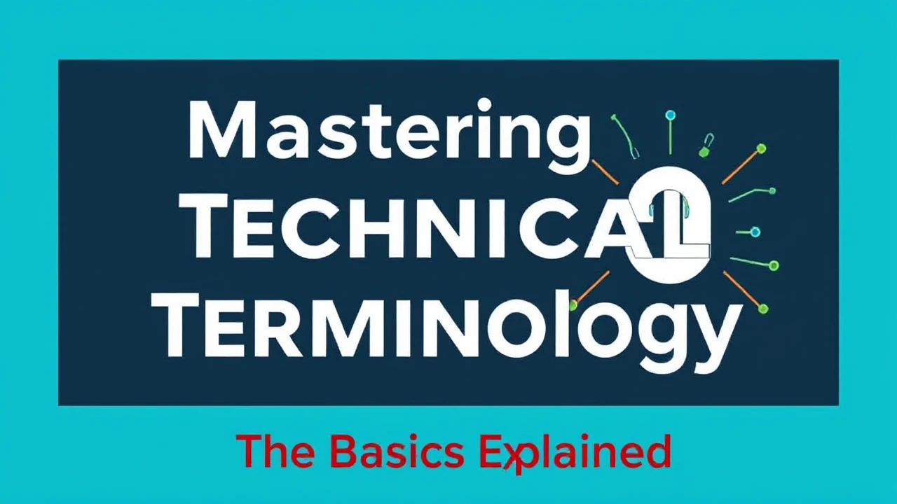 Mastering Technical Terminology: The Basics Explained