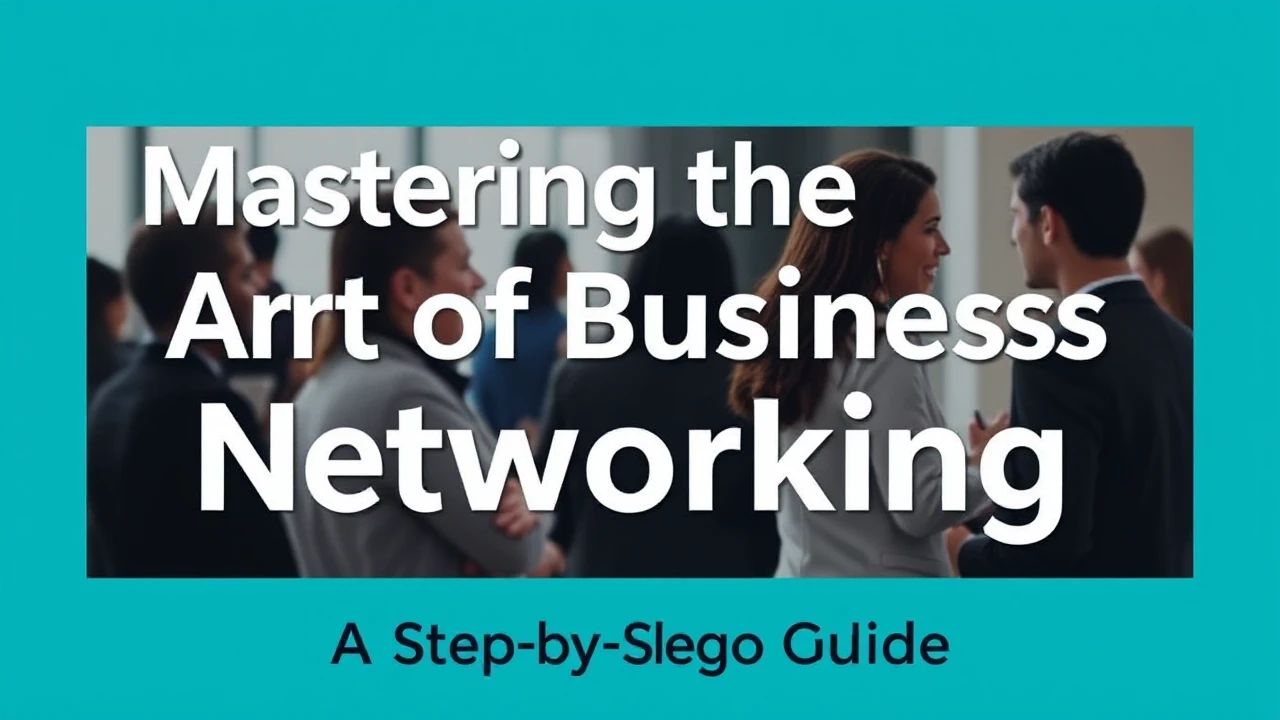 Mastering the Art of Business Networking: A Step-by-Step Guide