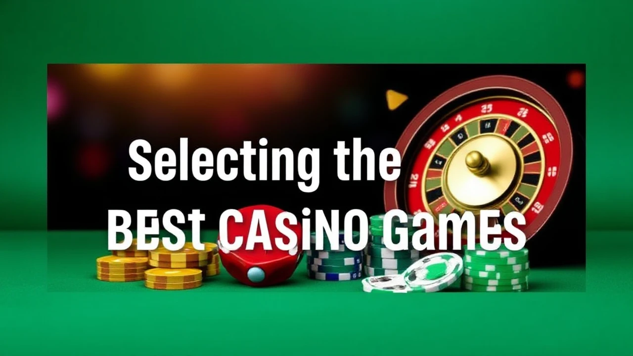 The Complete Manual to Selecting the **Best Casino Games**