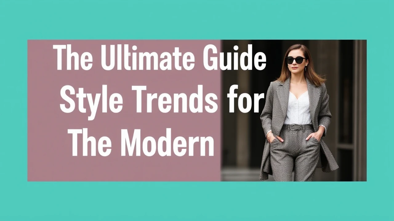 The Ultimate Guide to Style Trends for the Modern Woman
