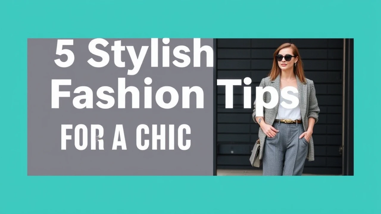 5 Stylish Fashion Tips for a Chic Lifestyle