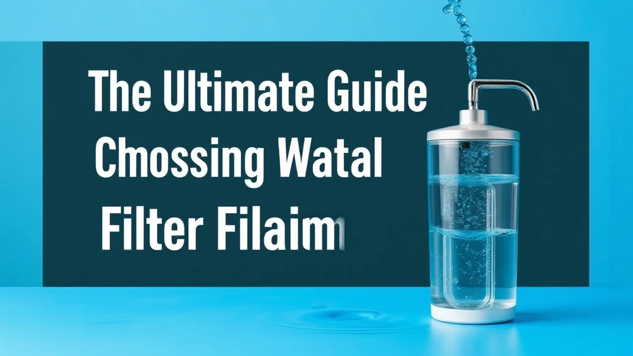 The Ultimate Guide of Choosing an Ideal Water Filtration System