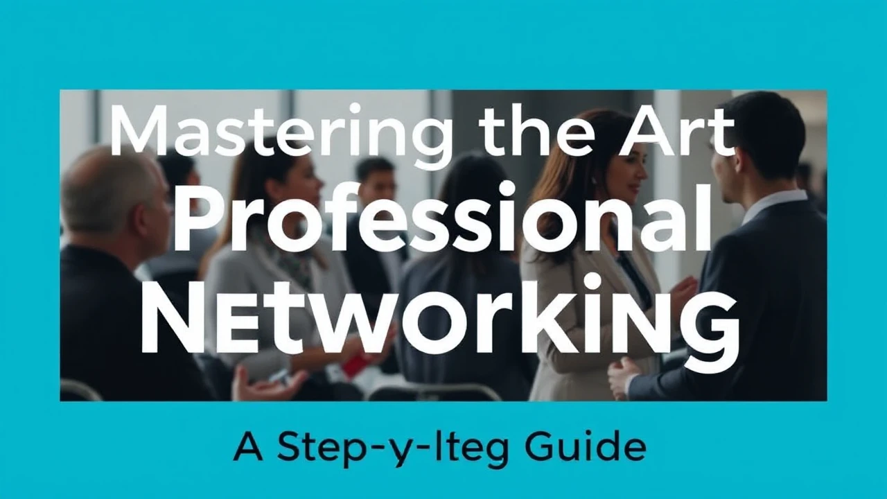 Mastering the Art of Professional Networking: A Step-by-Step Guide
