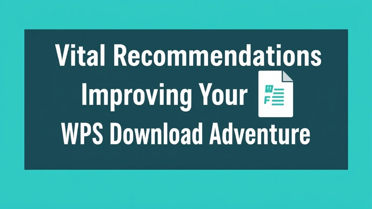Vital Recommendations for Improving Your WPS Download Adventure