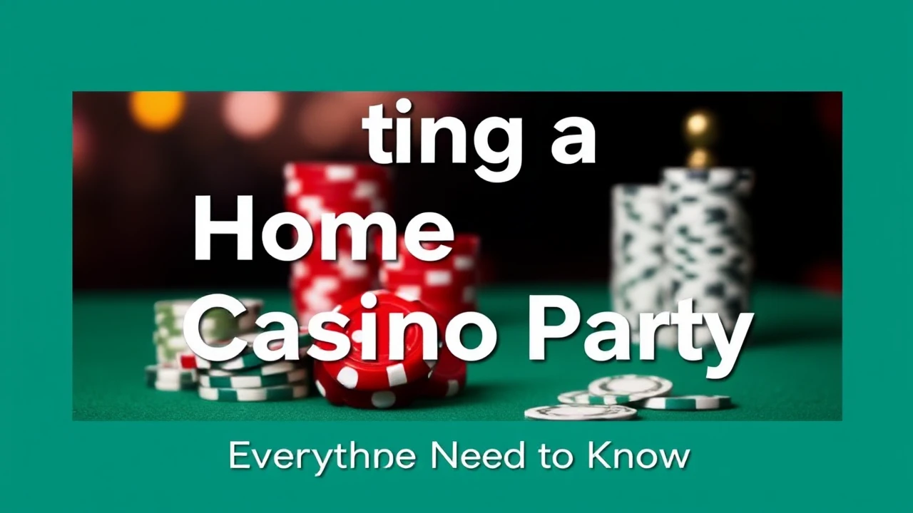 Hosting a Home Casino Party: Everything You Need to Know