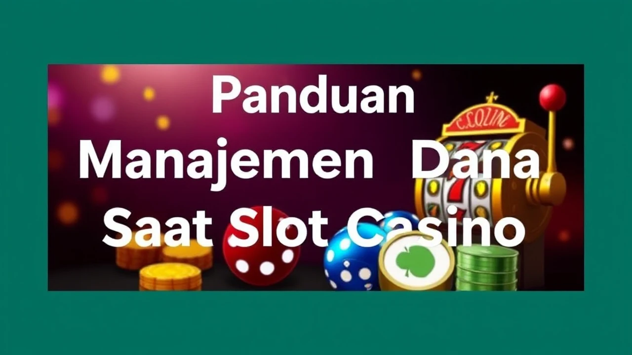 Panduan Manajemen Dana Saat Main Slot Casino
