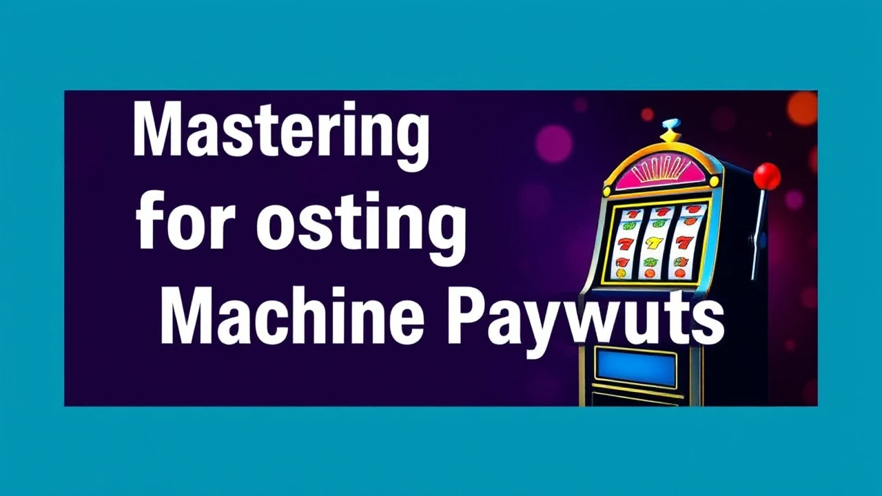 Mastering for Boosting Machine Payouts