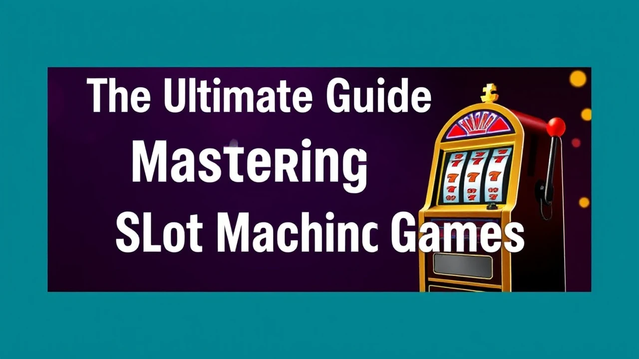 The Ultimate Guide to Mastering Slot Machine Games