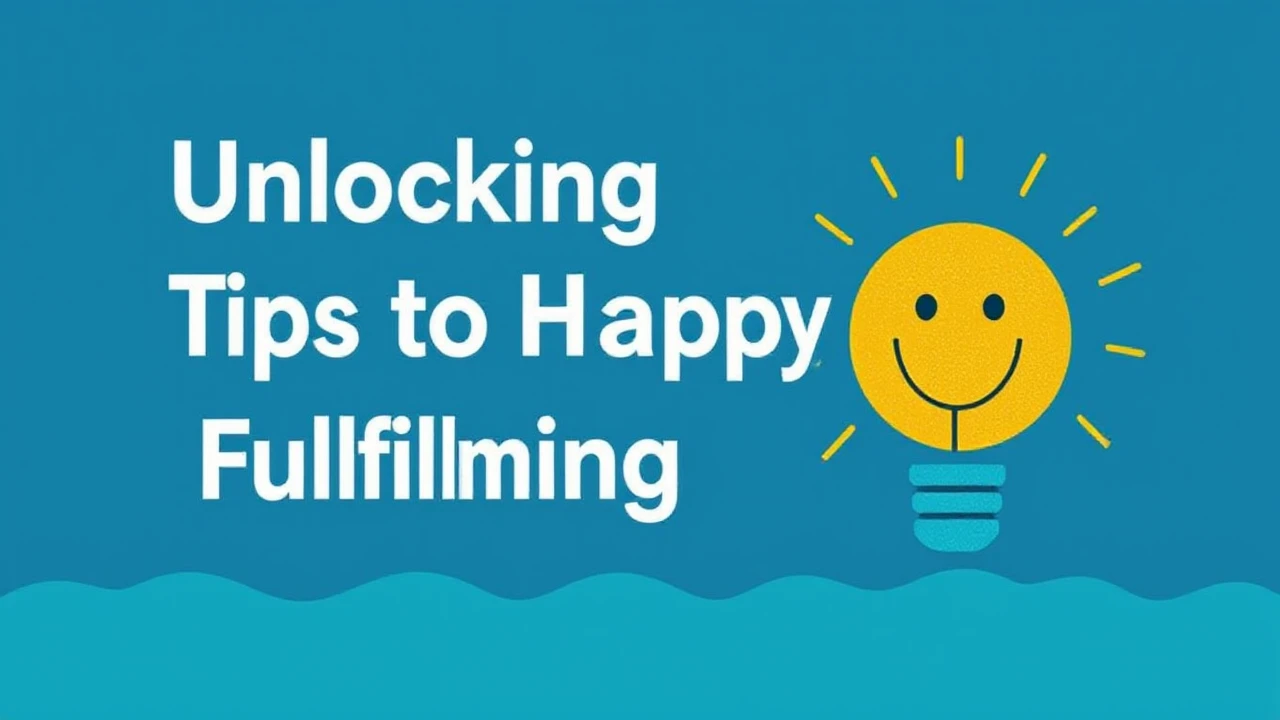 Unlocking the Tips to a Happy and Fulfilling Lifestyle