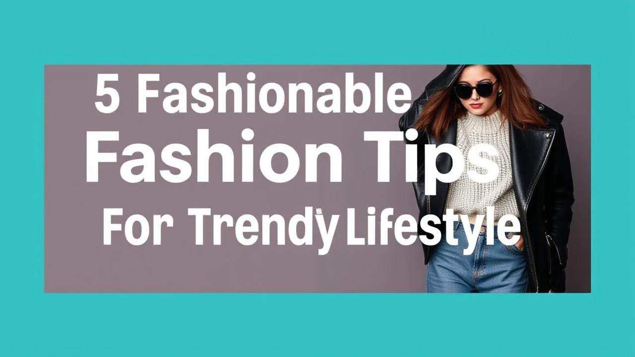 5 Fashionable Fashion Tips for a Trendy Lifestyle