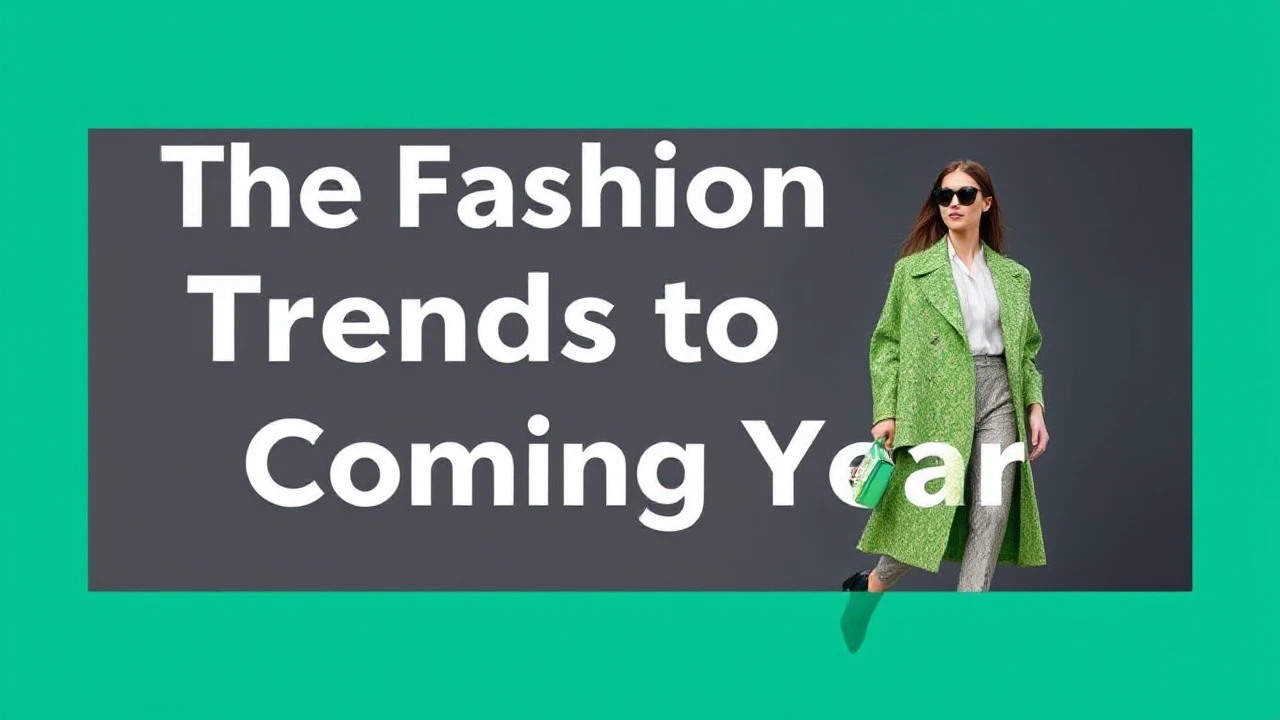 The Fashion Trends to Look Forward to in the Coming Year