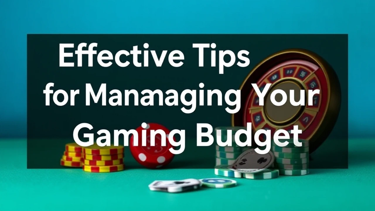 Effective Seven Tips for Managing Your Gaming Budget