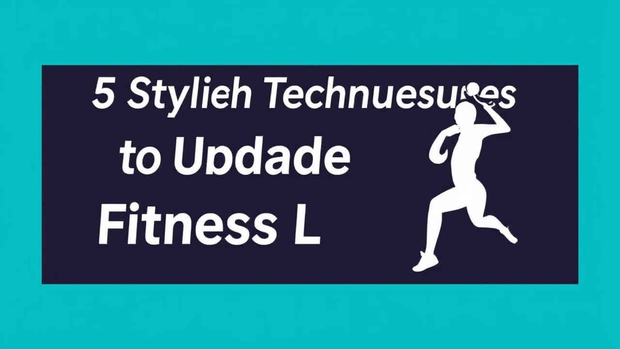 5 Stylish Techniques to Upgrade Your Fitness Lifestyle