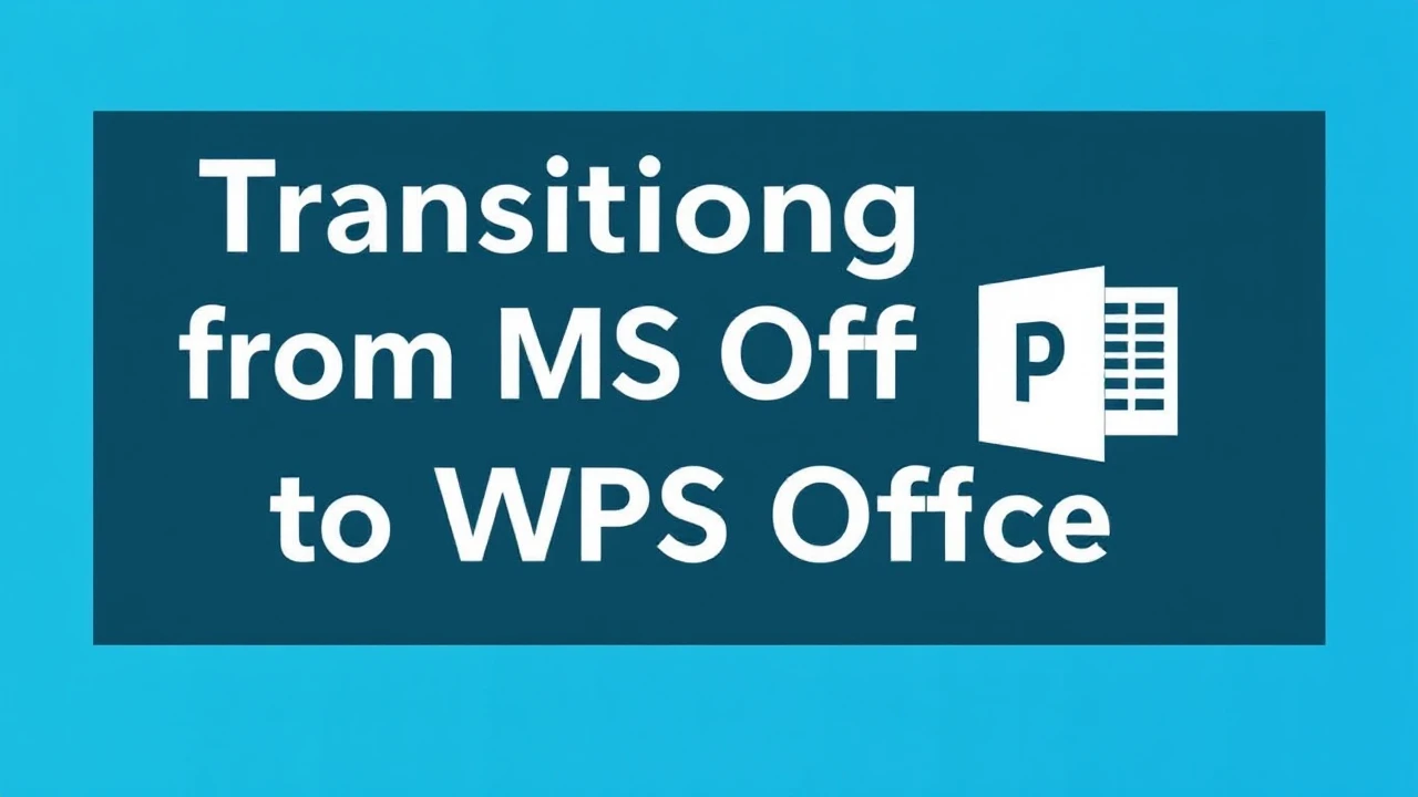 Transitioning from MS Office to WPS Office