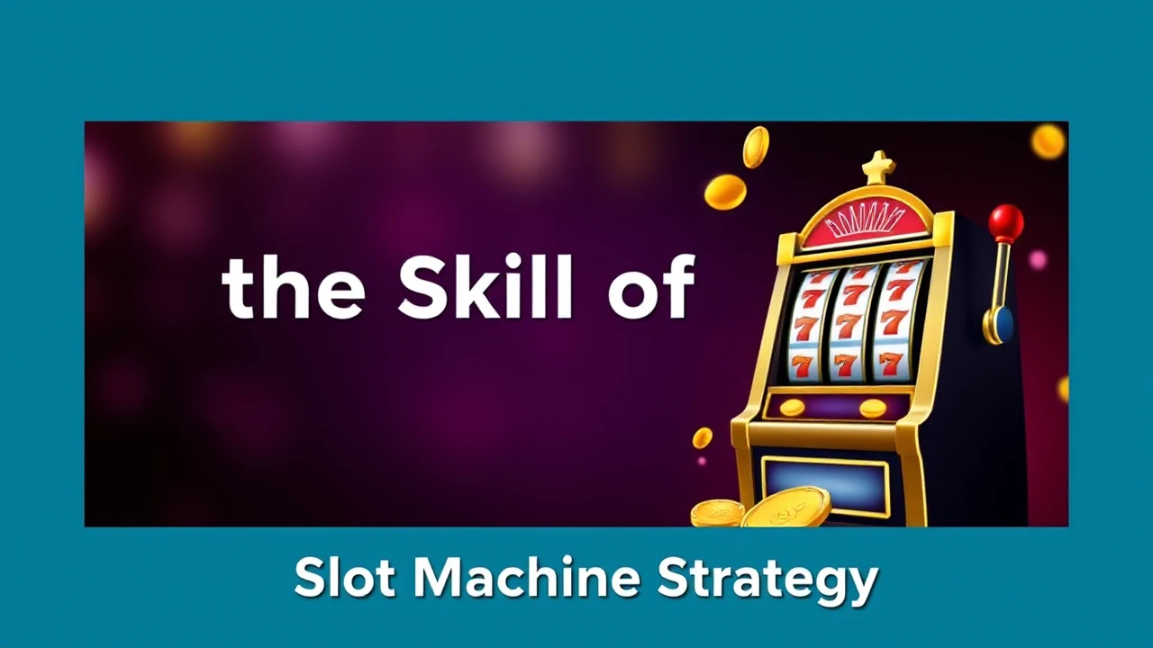 Mastering the Skill of Slot Machine Strategy