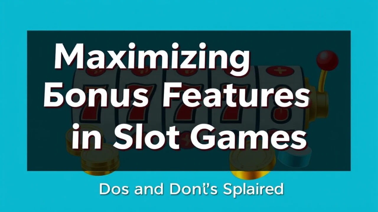 Maximizing Bonus Features in Slot Games: Dos and Don'ts Explained