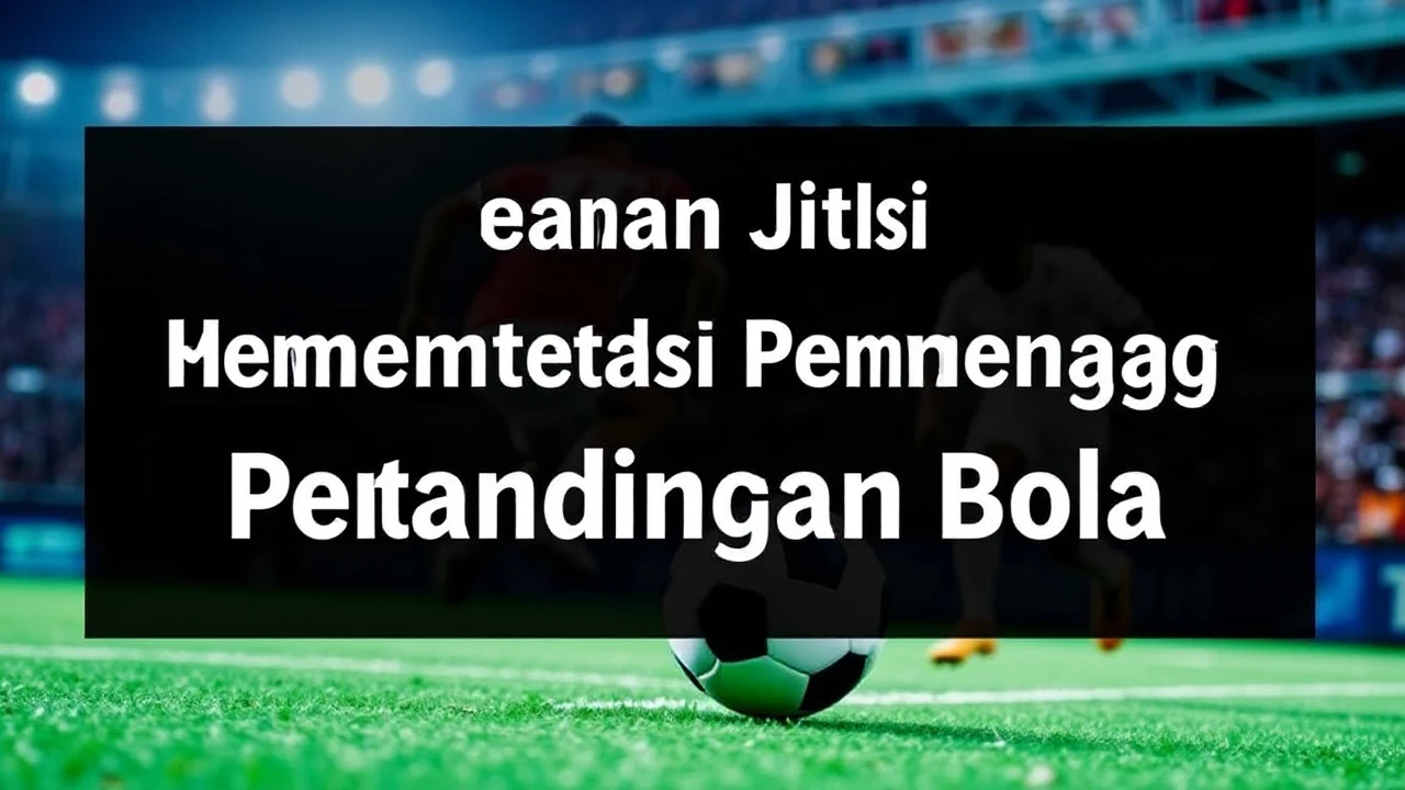 Panduan Jitu Memprediksi Pemenang Pertandingan Bola: Strategi yang Harus Anda Coba