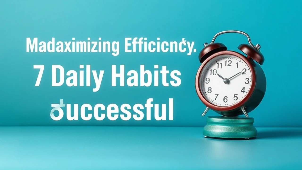 Maximizing Efficiency: 7 Daily Habits of Successful Folks