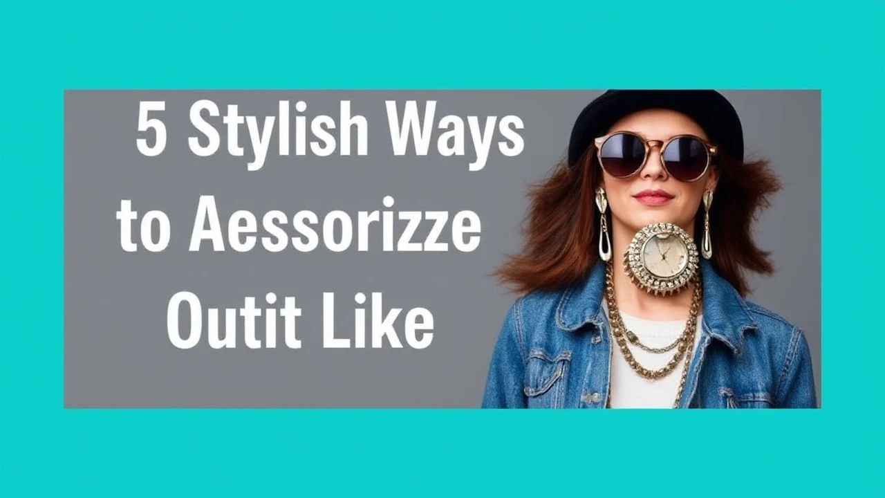 5 Stylish Ways to Accessorize Your Outfit Like an Expert