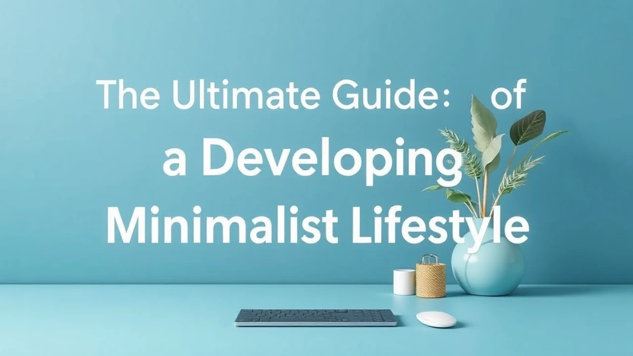 The Ultimate Guide of Developing a Minimalist Lifestyle