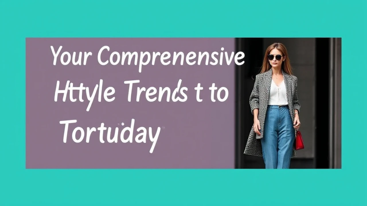 Your Comprehensive Handbook to Style Trends for Today's Woman