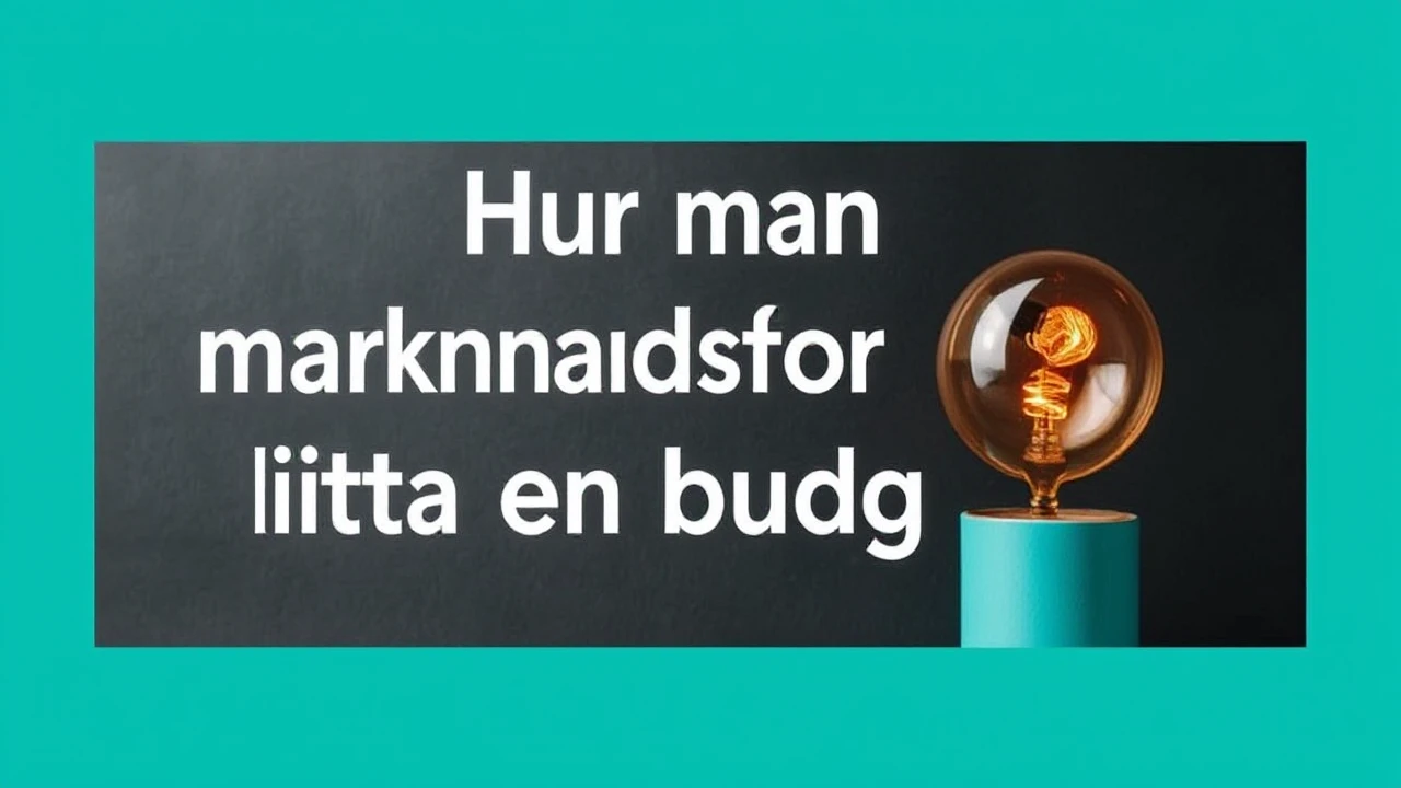 Hur man marknadsför ditt lilla företag på en budget