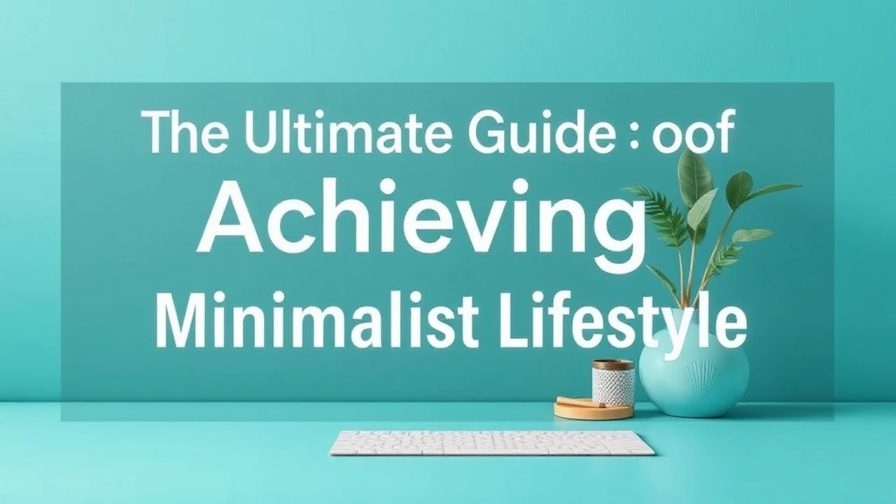 The Ultimate Guide of Achieving a Minimalist Lifestyle
