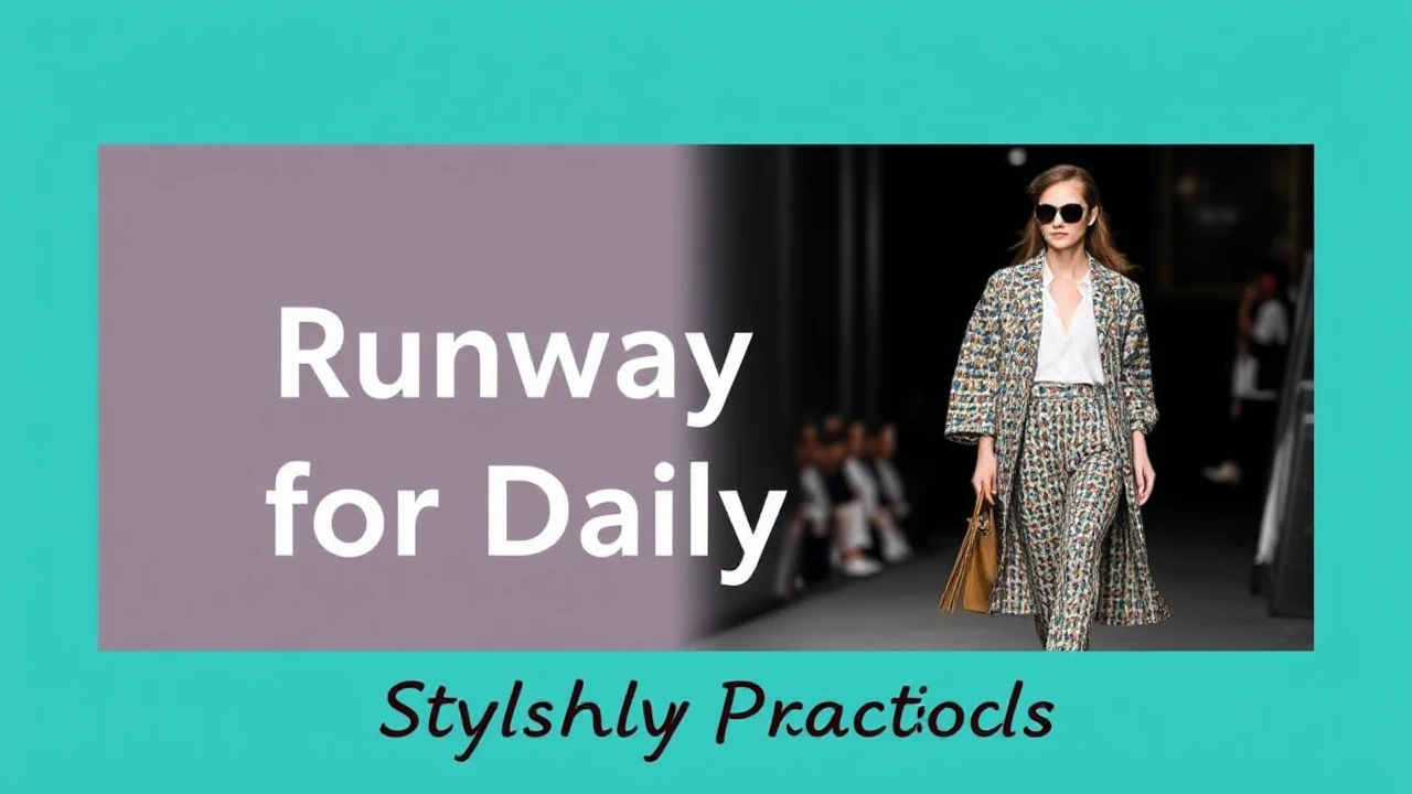 Stylishly Practical: Adapting Runway Looks for Daily Life