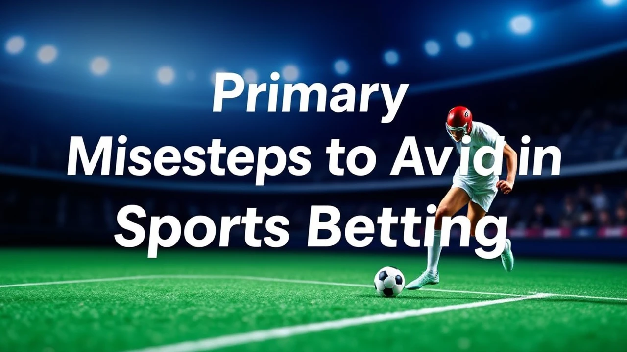 Primary Missteps to Avoid in Sports Betting