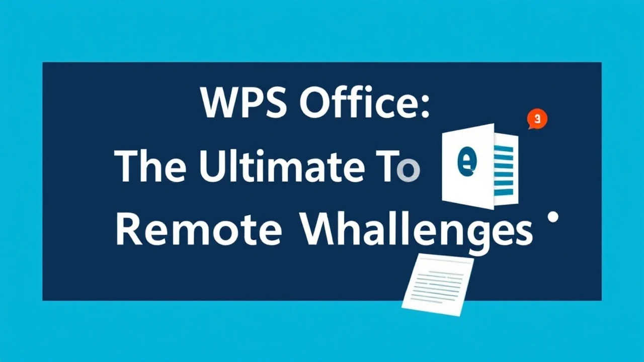 WPS Office: The Ultimate Tool for Remote Working Challenges