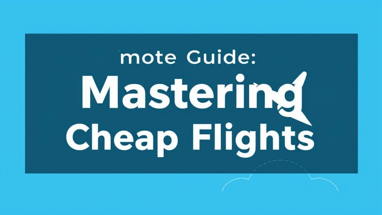 Ultimate Guide on Scoring Deals: Mastering Cheap Flights