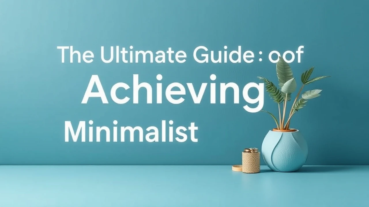 The Ultimate Guide of Achieving a Minimalist Lifestyle