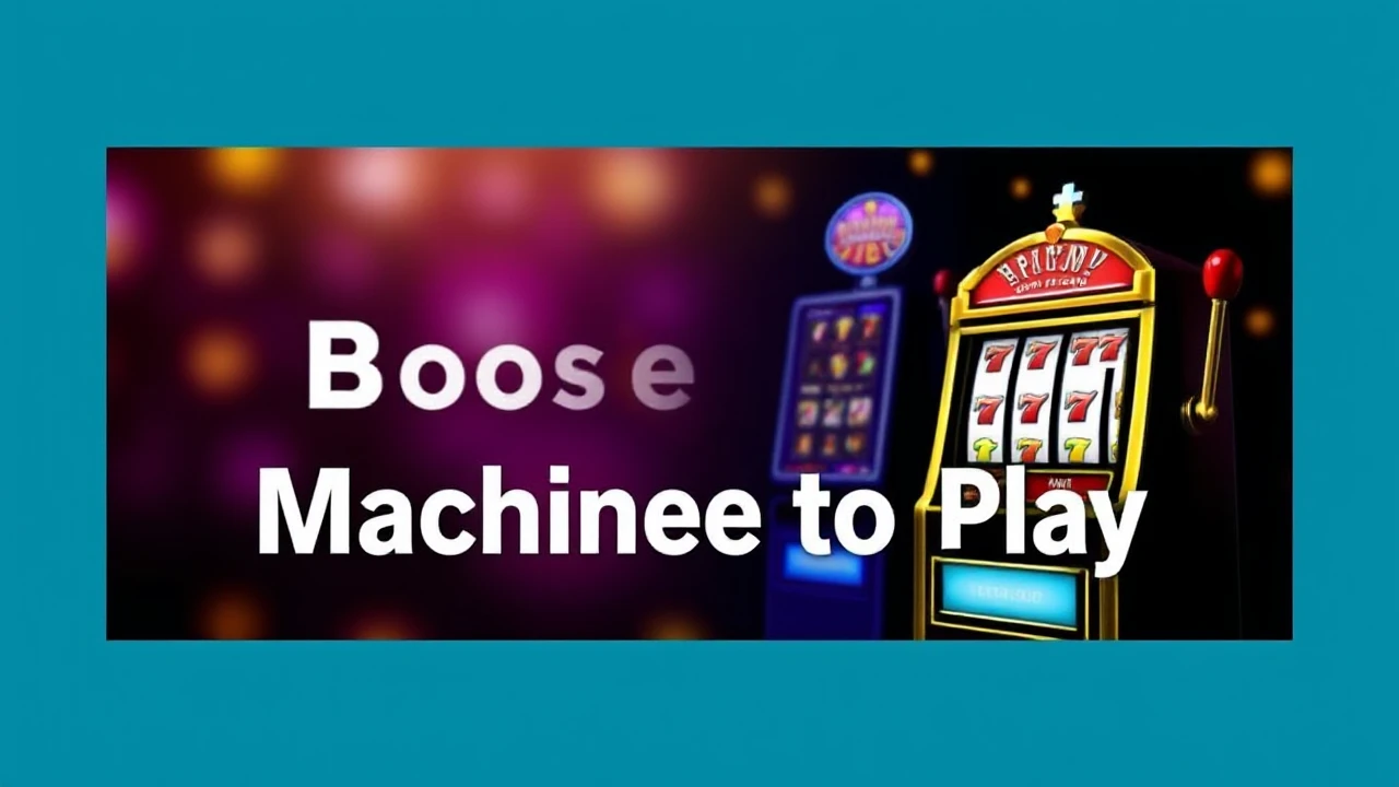 Your Go-To Handbook on Choosing the Best Slot Machine to Play