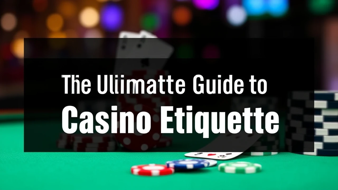 The Ultimate Guide to Casino Etiquette