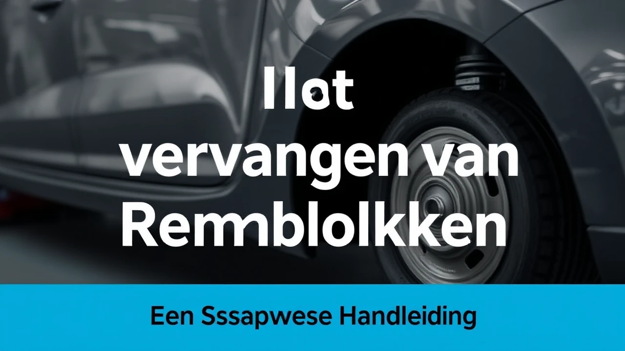 Het vervangen van Remblokken: Een Stapsgewijze Handleiding